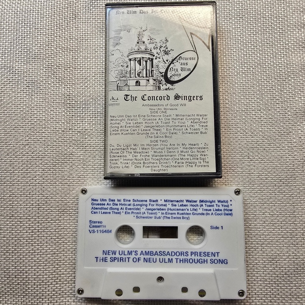 The Concord Singers - The Spirit of Neu Ulm through Song (Minnesota) Cassette - Picture 4 of 5